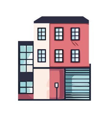 Modern apartman binası şehir yaşamını sembolize ediyor