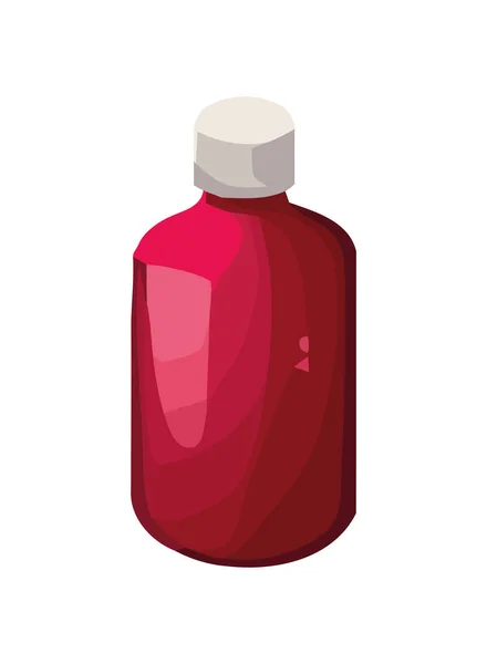 Medizinflasche Symbolisiert Gesundheitswesen Und Medizin Ikone Isoliert — Stockvektor