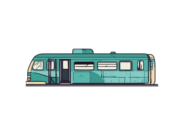 Travel Train Vector Icon Isolated — Stock Vector