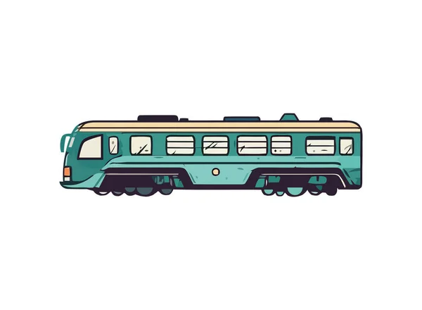 Moderne Verkehrsikone Lokomotive Symbol Isoliert — Stockvektor
