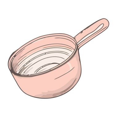 Temiz basitlik simgesinde mutfak gereci izole edildi