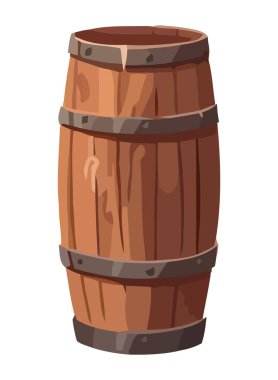 Ahşap eski bira ikonu izole