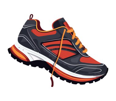 Modern spor eğitimi spor ayakkabı ikonu izole