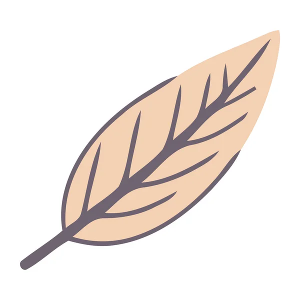 有機の葉は孤立した季節の美しさのアイコンを象徴 — ストックベクタ