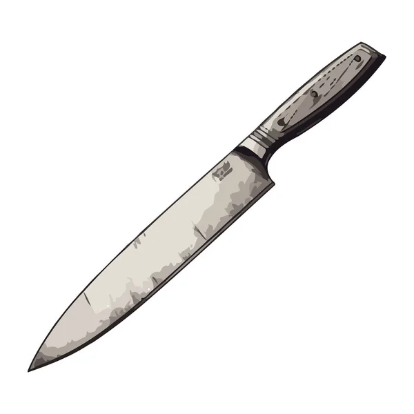 Sharp Steel Blade Dangerous Weapon Icon — Stock Vector