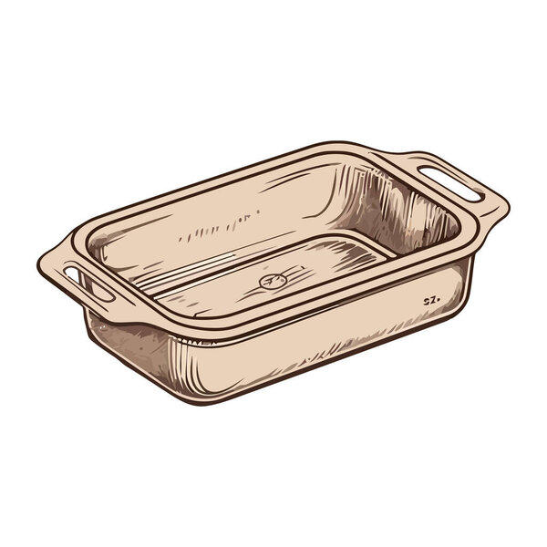 Изолированный значок металлической коробки для обеда