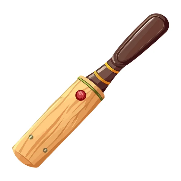 Sport Kriket Bat Ikona Izolovaný Design — Stockový vektor