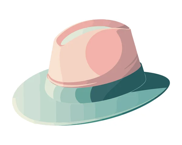 时装图标中的Fedora帽被隔离 — 图库矢量图片