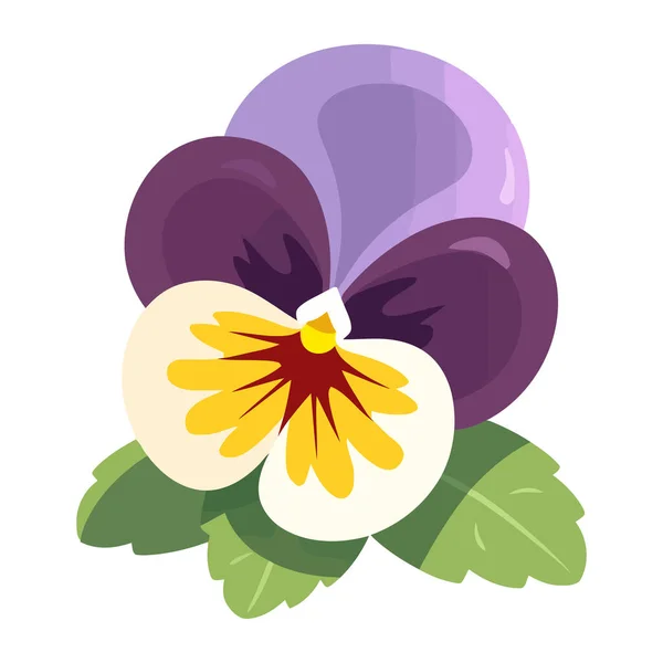 Fleur Symbolise Amour Icône Croissance Isolé — Image vectorielle