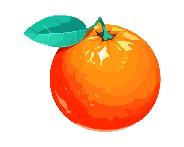 Cítricos Jugosos Naranja Icono Aislado — Vector de stock