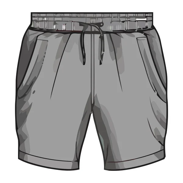 Bekväm Shorts Byxor Ikon Isolerad — Stock vektor