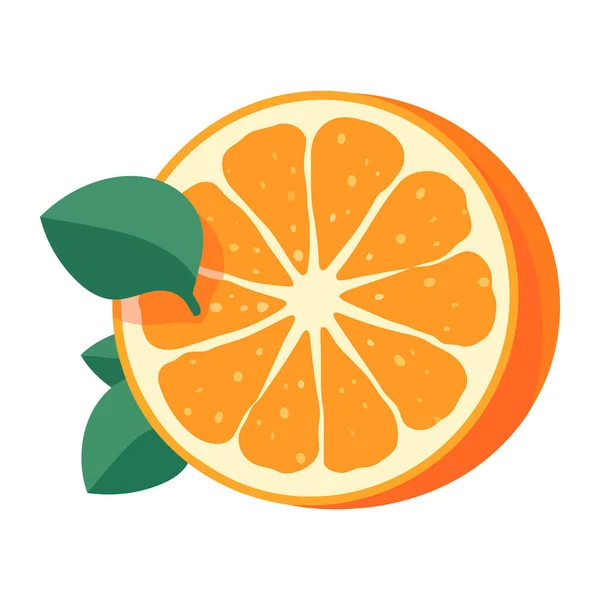 Соковита Піктограма Освіження Цитрусових Апельсинів Ізольована — стоковий вектор