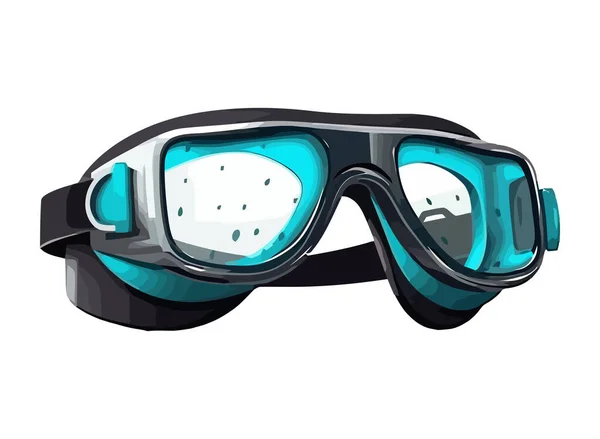Schwimmbrille Schützt Augensymbol Isoliert — Stockvektor