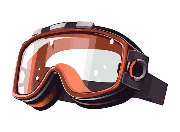 Adventure Equipment Goggles Icon Isolated — Stock Vector