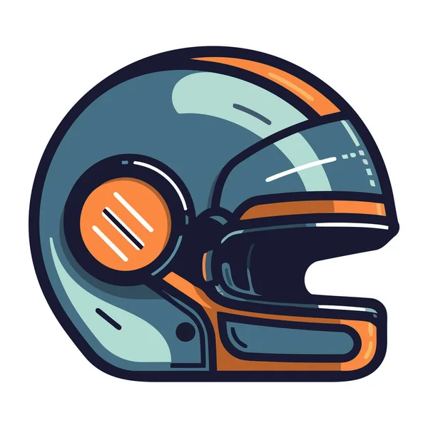 Sports Protective Helmet Icon Isolated — Stock Vector