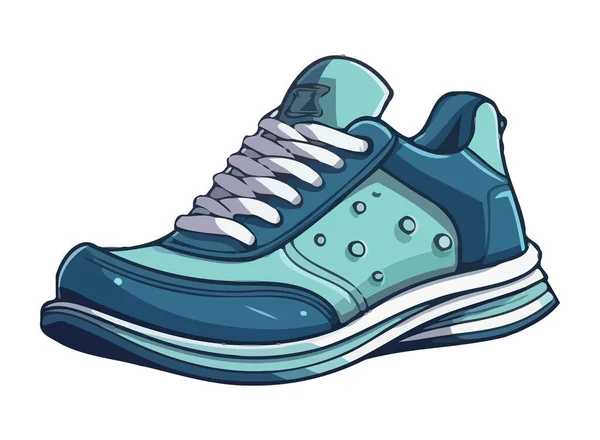 Sapato Esportivo Azul Simboliza Ícone Estilos Vida Atléticos Modernos — Vetor de Stock