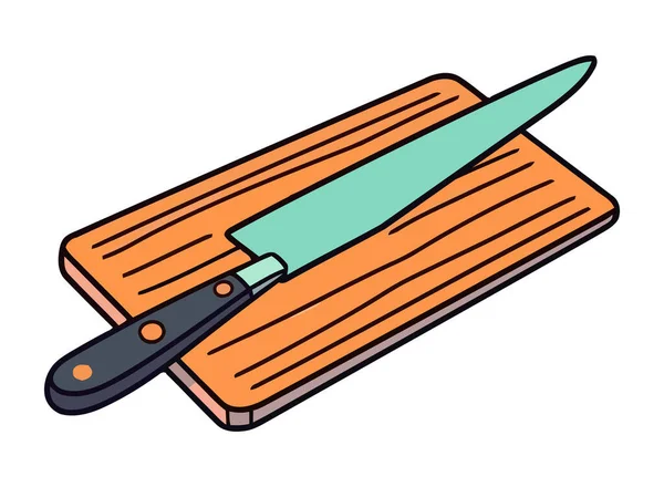 Couteau Tranchant Coupe Bois Avec Facilité Icône Isolée — Image vectorielle