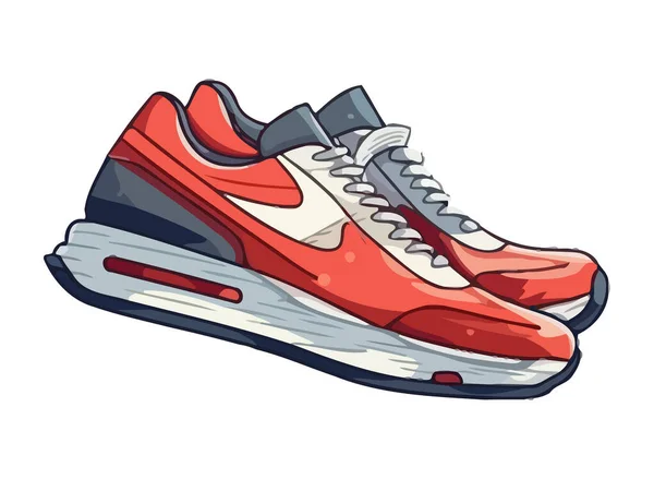 Изолированный Векторный Значок Современного Дизайна Спортивной Обуви — стоковый вектор
