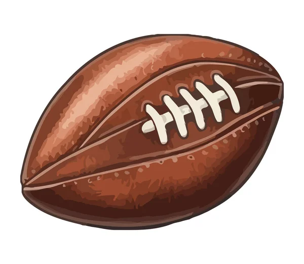 Символ Американского Футбольного Оборудования Белом Фоне — стоковый вектор