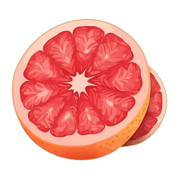 Icono Naranja Fruta Orgánica Fresca Aislado — Vector de stock