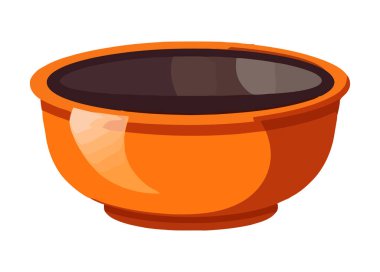 Yemek pişirme ikonu için toprak eşyalar izole