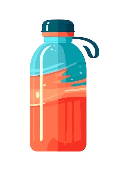 Icono Botella Líquida Fresca Diseño Aislado — Archivo Imágenes Vectoriales