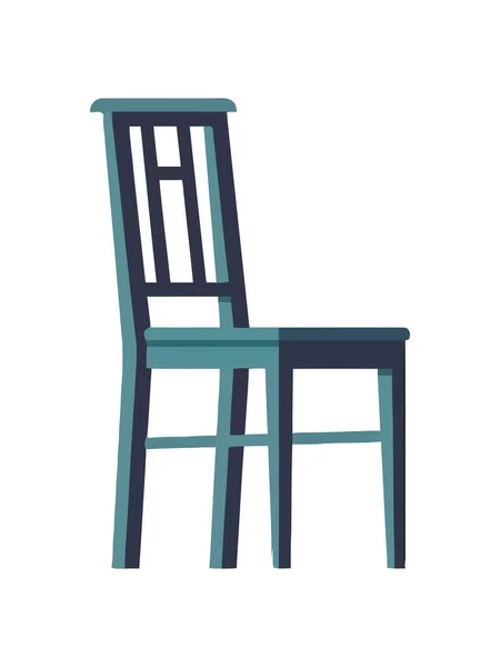 舒适的木制椅子图标隔离 — 图库矢量图片