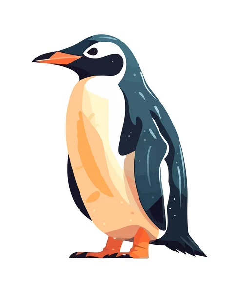 Sarkvidéki Pingvin Állat Ikon Izolált — Stock Vector