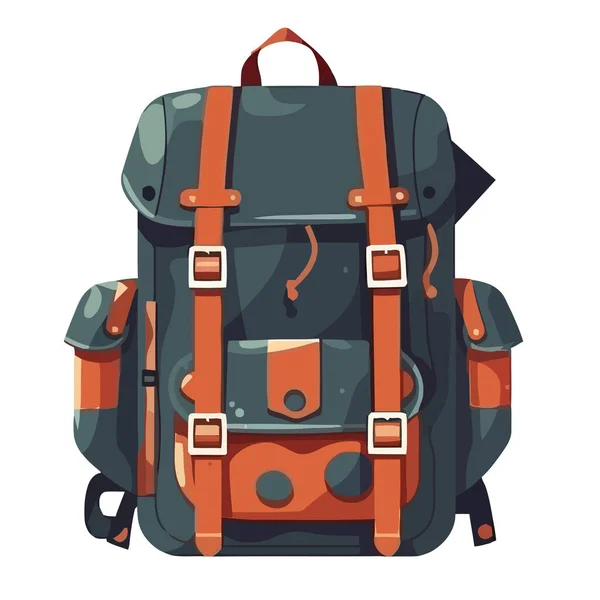 冒险背包旅行图标隔离 — 图库矢量图片