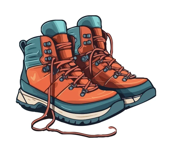 蓝色运动鞋设计现代图标隔离 — 图库矢量图片