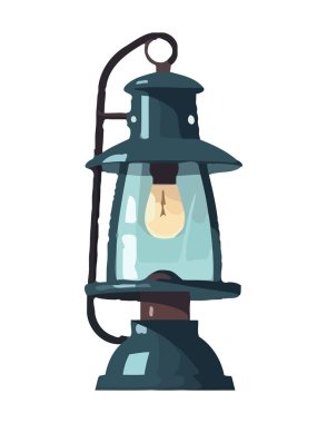 Antik fener, tecrit edilmiş ekipman simgesini aydınlatıyor