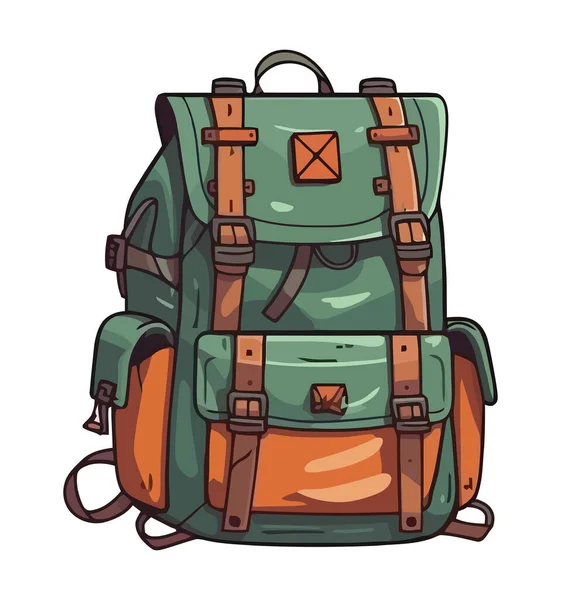 Backpack Εξερεύνηση Εικονίδιο Εξοπλισμού Της Φύσης Απομονωμένη — Διανυσματικό Αρχείο