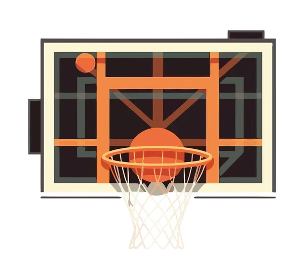 Basketbalový Symbol Vektoru Obruče Moderní Ikoně Pozadí — Stockový vektor