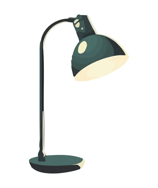 Icône Design Lampe Électrique Antique Isolé — Image vectorielle