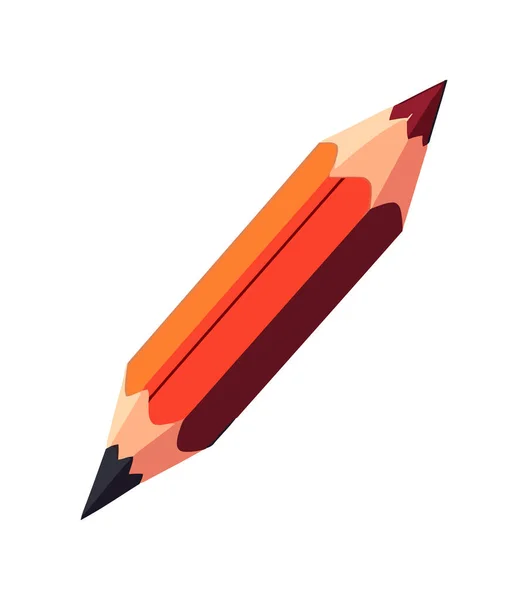 천연색 연필은 창의성 고립된 아이콘을 상징한다 — 스톡 벡터
