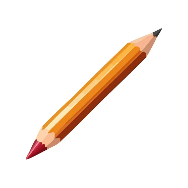 Ceruza Ellátás Fehér Háttér Ikon Elszigetelt — Stock Vector