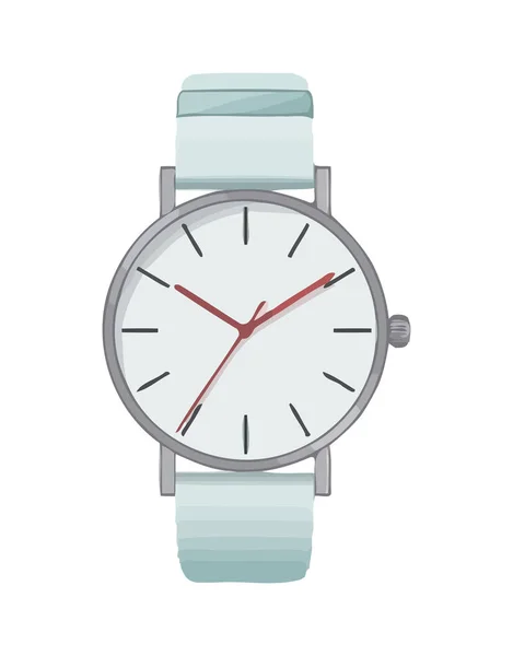 Elegante Armbanduhr Moderne Stil Ikone Isoliert — Stockvektor