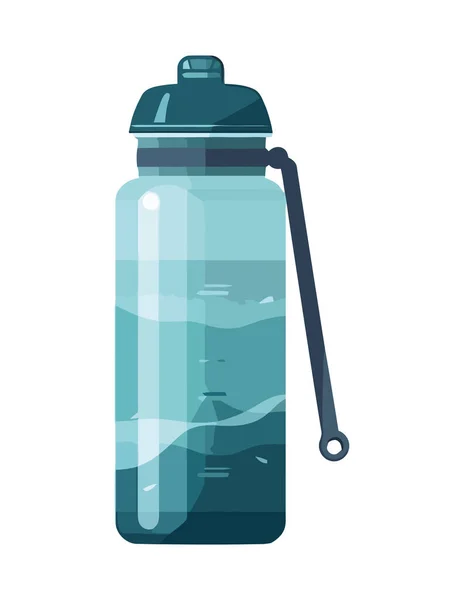 Δροσιστικό Καλοκαιρινό Ποτό Πλαστικό Μπουκάλι Εικονίδιο Απομονωμένο — Διανυσματικό Αρχείο