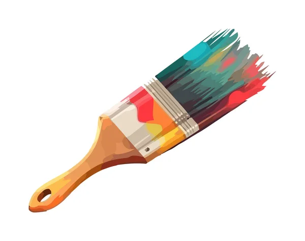 Artists Paintbrush Vector Illustration Design Icon Isolated — Stock Vector