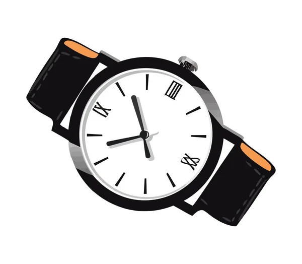Reloj Pulsera Icono Accesorio Personal Aislado — Archivo Imágenes Vectoriales