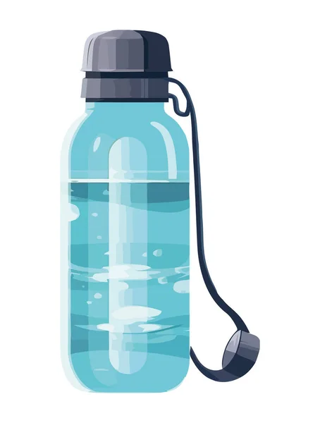 Flasche Symbol Blaue Flüssigkeit Design Symbol Isoliert — Stockvektor
