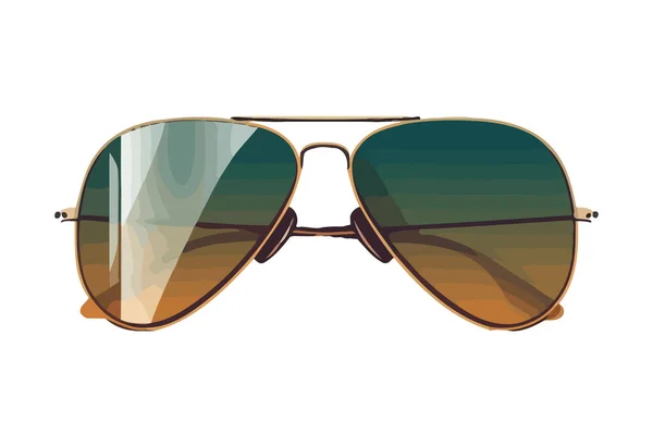Ícone Design Óculos Elegante Isolado — Vetor de Stock