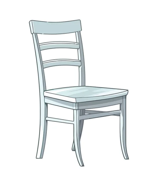 Wygodne Krzesło Elegancką Ikoną Designu Izolowane — Wektor stockowy