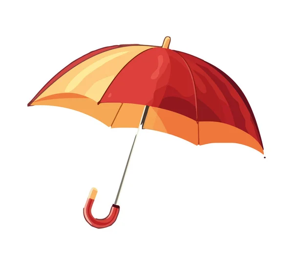 Safe Sheltering Umbrella Icon Isolated — Stock Vector