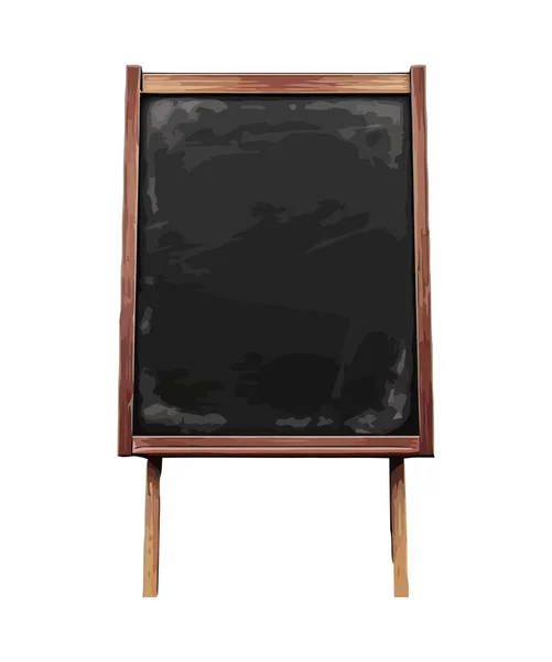 Tableau Noir Ancienne Pour Enseignement Icône Isolé — Image vectorielle