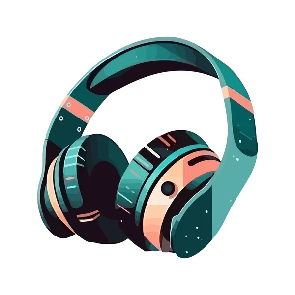 Musical Equipment Headphones Icon Isolated — Stock Vector