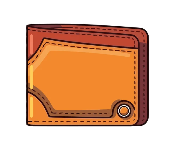지갑은 고립된 과부의 성공의 아이콘을 상징한다 — 스톡 벡터