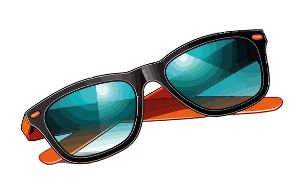 Óculos Proteção Para Moda Verão Ícone Divertido Isolado —  Vetores de Stock