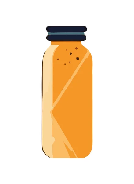 有機蜂蜜瓶は健康的な食べる新鮮さのアイコンを象徴する — ストックベクタ