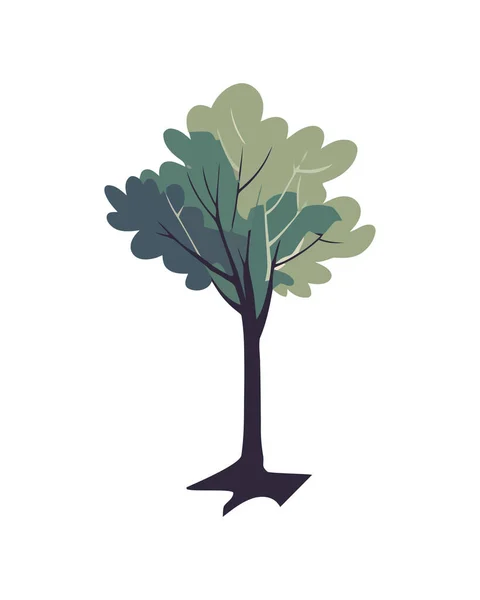 Gröna Blad Symboliserar Tillväxt Naturen Miljö Ikon Isolerad — Stock vektor